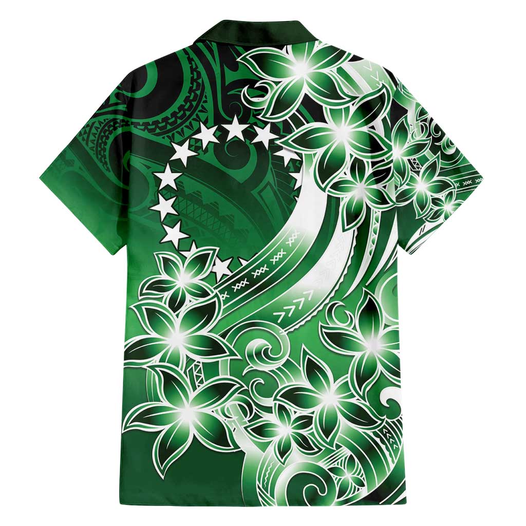 Cook Islands Tattoo Family Matching Short Sleeve Bodycon Dress and Hawaiian Shirt Plumeria Polynesian Pattern