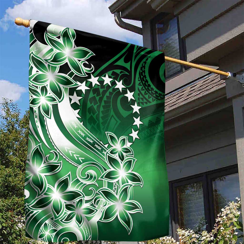 Cook Islands Tattoo Garden Flag Plumeria Polynesian Pattern LT9 - Polynesian Pride