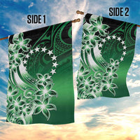 Cook Islands Tattoo Garden Flag Plumeria Polynesian Pattern LT9 - Polynesian Pride