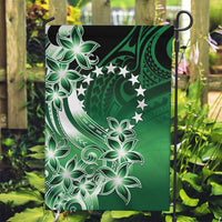 Cook Islands Tattoo Garden Flag Plumeria Polynesian Pattern LT9 Garden Flag Green - Polynesian Pride