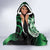 Cook Islands Tattoo Hooded Blanket Plumeria Polynesian Pattern