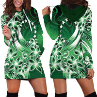 Cook Islands Tattoo Hoodie Dress Plumeria Polynesian Pattern LT9 - Polynesian Pride