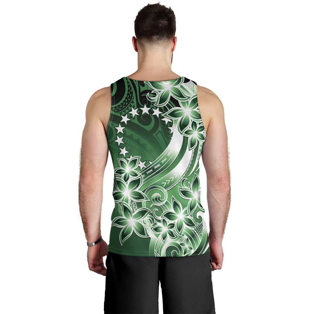 Cook Islands Tattoo Men Tank Top Plumeria Polynesian Pattern LT9 - Polynesian Pride