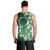 Cook Islands Tattoo Men Tank Top Plumeria Polynesian Pattern