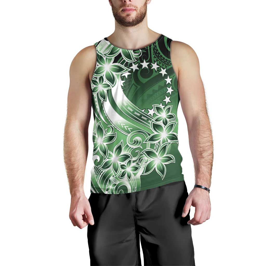Cook Islands Tattoo Men Tank Top Plumeria Polynesian Pattern LT9 - Polynesian Pride
