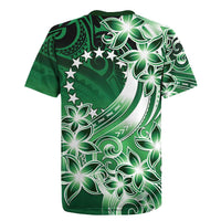 Cook Islands Tattoo Rugby Jersey Plumeria Polynesian Pattern LT9 - Polynesian Pride