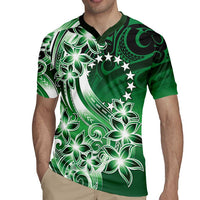 Cook Islands Tattoo Rugby Jersey Plumeria Polynesian Pattern LT9 - Polynesian Pride