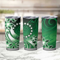 Cook Islands Tattoo Tumbler Cup Plumeria Polynesian Pattern LT9 - Polynesian Pride