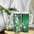 Cook Islands Tattoo Tumbler With Handle Plumeria Polynesian Pattern