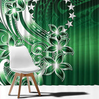 Cook Islands Tattoo Window Curtain Plumeria Polynesian Pattern LT9 - Polynesian Pride
