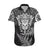 New Zealand Rugby Hawaiian Shirt Silver Fern All Black Mix Ta Moko White Style LT9 White - Polynesian Pride