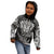 New Zealand Rugby Kid Hoodie Silver Fern All Black Mix Ta Moko White Style LT9 - Polynesian Pride