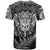 New Zealand Rugby T Shirt Silver Fern All Black Mix Ta Moko White Style LT9 - Polynesian Pride