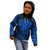 Personalised New Zealand Rugby Kid Hoodie Silver Fern All Black Mix Ta Moko Blue Style LT9 - Polynesian Pride