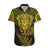 New Zealand Rugby Hawaiian Shirt Silver Fern All Black Mix Ta Moko Gold Style LT9 Gold - Polynesian Pride