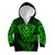 New Zealand Rugby Kid Hoodie Silver Fern All Black Mix Ta Moko Green Style LT9 Zip Hoodie Green - Polynesian Pride