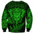 New Zealand Rugby Sweatshirt Silver Fern All Black Mix Ta Moko Green Style LT9 - Polynesian Pride