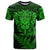 New Zealand Rugby T Shirt Silver Fern All Black Mix Ta Moko Green Style LT9 Green - Polynesian Pride