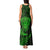 New Zealand Rugby Tank Maxi Dress Silver Fern All Black Mix Ta Moko Green Style LT9 - Polynesian Pride