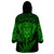 New Zealand Rugby Wearable Blanket Hoodie Silver Fern All Black Mix Ta Moko Green Style LT9 - Polynesian Pride