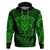 New Zealand Rugby Hoodie Silver Fern All Black Mix Ta Moko Green Style LT9 Green - Polynesian Pride