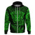 New Zealand Rugby Hoodie Silver Fern All Black Mix Ta Moko Green Style LT9 - Polynesian Pride