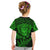 New Zealand Rugby Kid T Shirt Silver Fern All Black Mix Ta Moko Green Style LT9 - Polynesian Pride