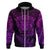 New Zealand Rugby Hoodie Silver Fern All Black Mix Ta Moko Purple Style LT9 - Polynesian Pride