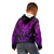 New Zealand Rugby Kid Hoodie Silver Fern All Black Mix Ta Moko Purple Style LT9 - Polynesian Pride