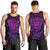 New Zealand Rugby Men Tank Top Silver Fern All Black Mix Ta Moko Purple Style LT9 - Polynesian Pride