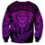 New Zealand Rugby Sweatshirt Silver Fern All Black Mix Ta Moko Purple Style LT9 - Polynesian Pride