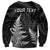 Personalised New Zealand Rugby Sweatshirt Aotearoa Ka Mate Haka All Black Mix Ta Moko White Style LT9 - Polynesian Pride