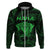 Personalised New Zealand Rugby Hoodie Aotearoa Ka Mate Haka All Black Mix Ta Moko Green Style LT9 - Polynesian Pride