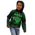 Personalised New Zealand Rugby Kid Hoodie Aotearoa Ka Mate Haka All Black Mix Ta Moko Green Style LT9 - Polynesian Pride