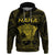 Personalised New Zealand Rugby Hoodie Aotearoa Ka Mate Haka All Black Mix Ta Moko Gold Style LT9 Gold - Polynesian Pride