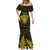 Personalised New Zealand Rugby Mermaid Dress Aotearoa Ka Mate Haka All Black Mix Ta Moko Gold Style LT9 - Polynesian Pride