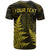 Personalised New Zealand Rugby T Shirt Aotearoa Ka Mate Haka All Black Mix Ta Moko Gold Style LT9 - Polynesian Pride