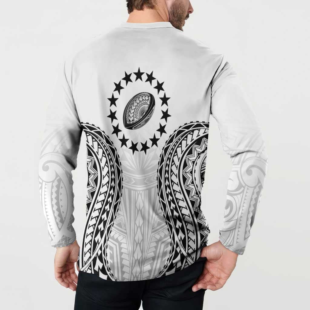 World Rugby Cook Islands Button Sweatshirt Kukis Make History - Polynesian Pride