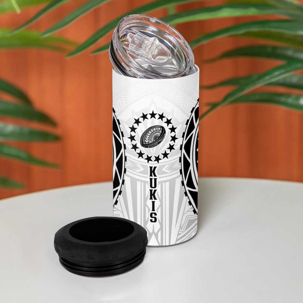 World Rugby Cook Islands 4 in 1 Can Cooler Tumbler Kukis Make History - Polynesian Pride