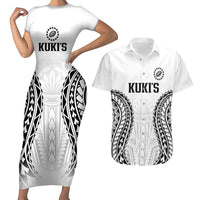 World Rugby Cook Islands Couples Matching Short Sleeve Bodycon Dress and Hawaiian Shirt Kukis Make History - Polynesian Pride