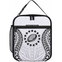 World Rugby Cook Islands Lunch Bag Kukis Make History LT9 10.2 × 8.3 × 4.3 inch White - Polynesian Pride