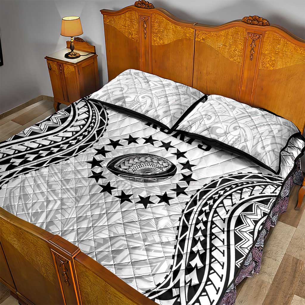 World Rugby Cook Islands Quilt Bed Set Kukis Make History - Polynesian Pride