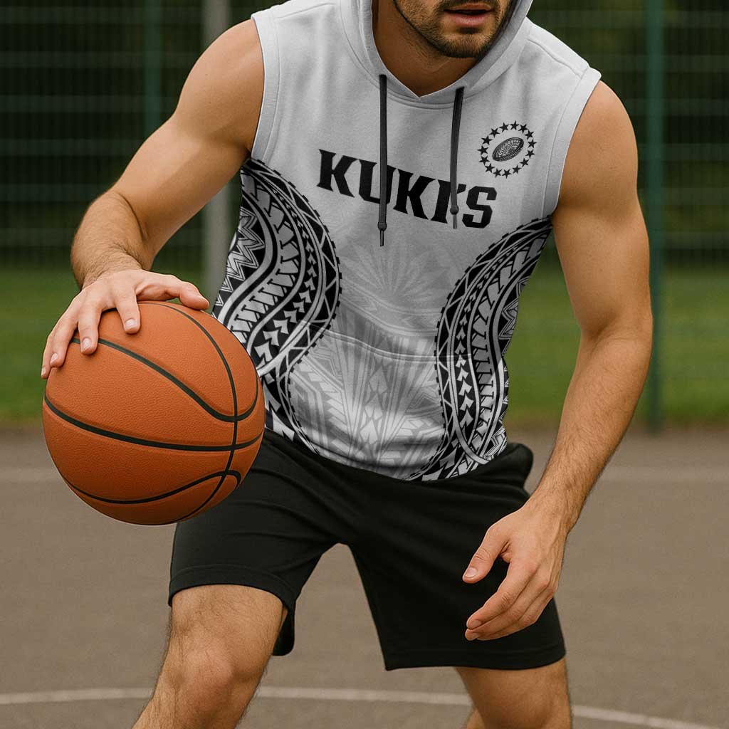 World Rugby Cook Islands Sleeveless Hoodie Kukis Make History - Polynesian Pride