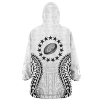 World Rugby Cook Islands Wearable Blanket Hoodie Kukis Make History - Polynesian Pride