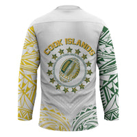 World Rugby Cook Islands Hockey Jersey White Polynesian Tribal Pattern - Polynesian Pride