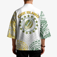 World Rugby Cook Islands Kimono White Polynesian Tribal Pattern - Polynesian Pride