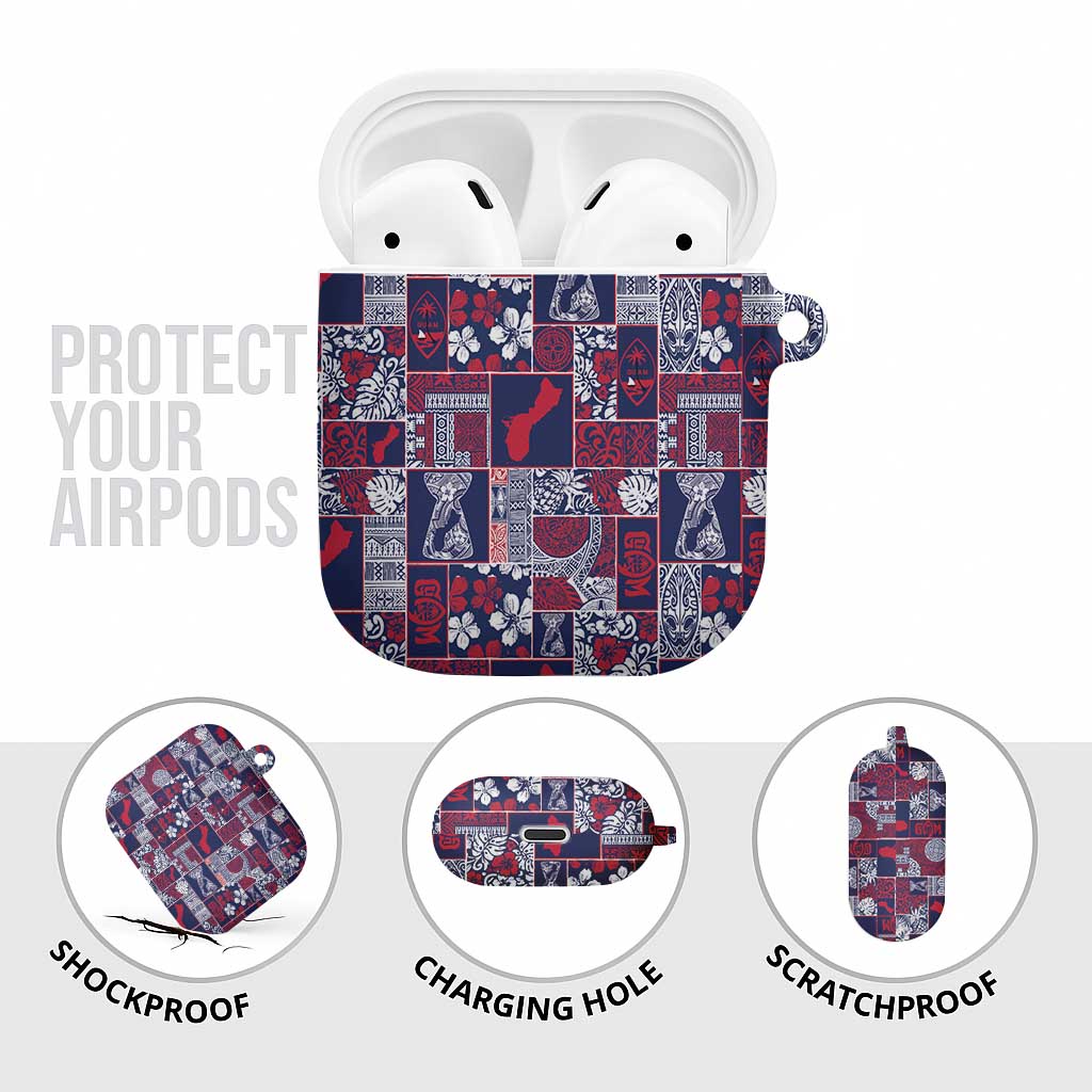 Guam Felis Pasgua AirPods Case Pacific Patchwork Xmas Vibes - Polynesian Pride