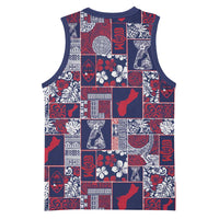 Guam Felis Pasgua Basketball Jersey Pacific Patchwork Xmas Vibes - Polynesian Pride