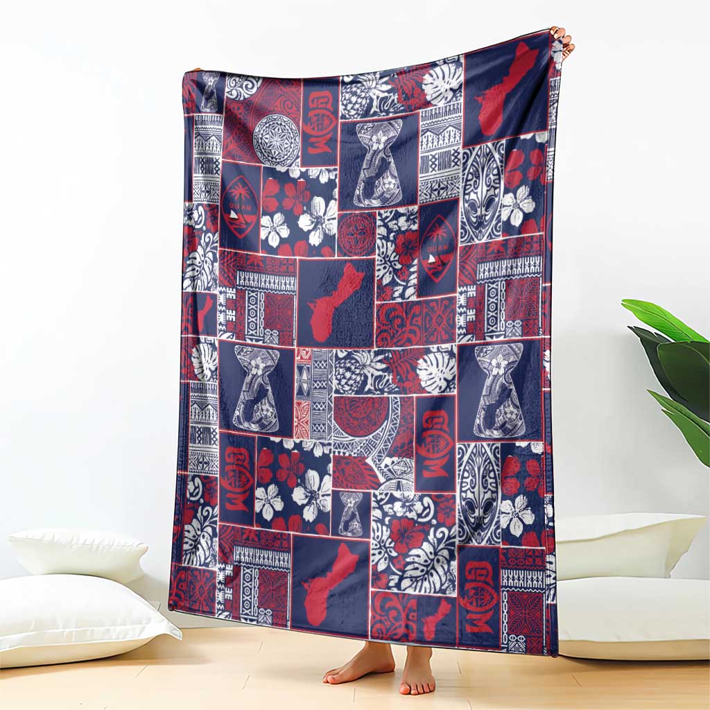 Guam Felis Pasgua Blanket Pacific Patchwork Xmas Vibes - Polynesian Pride
