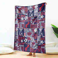 Guam Felis Pasgua Blanket Pacific Patchwork Xmas Vibes - Polynesian Pride